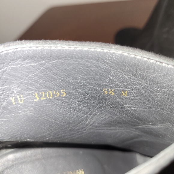 Stuart Weitzman Black Suede Bacari Ankle Boots with Pearl Embellished Heel 5.5 M - Picture 10 of 12